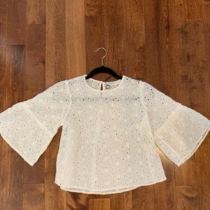 Zara eyelet shirt